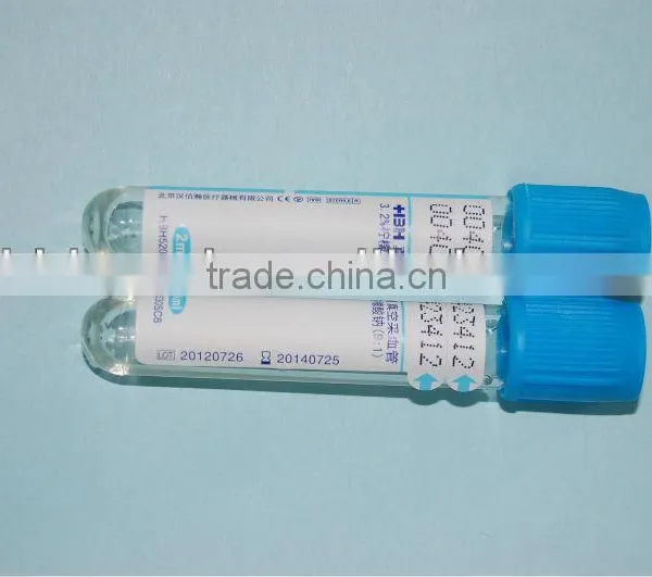 Vacuum Blood Sodium Citrate Tube