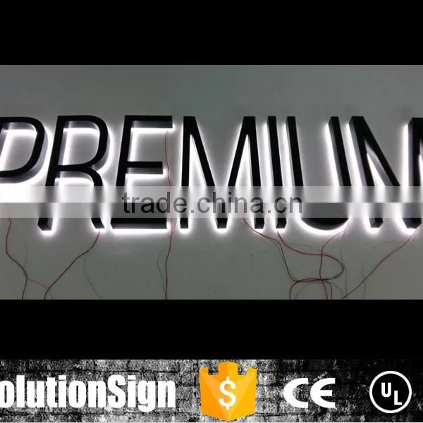 3d Illuminated Mirror Stainless Steel Sign Letters