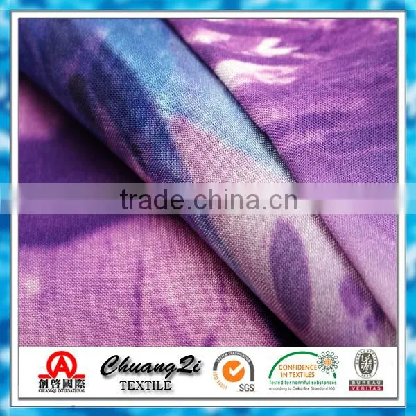 Fashion Dress Fabric Rayon Poplin Big Flower Print Fabric photo-2