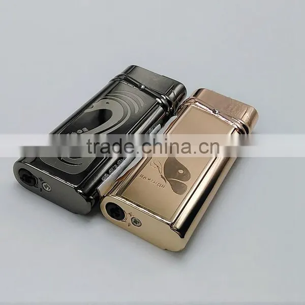 Swan Butterfly Design Metal Electronic Gas Flame Butane Jet Torch Lighter photo-3