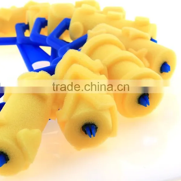 Plastic Handle Sponge Soft Checkered Pattern Designer Paint Rollers photo-2