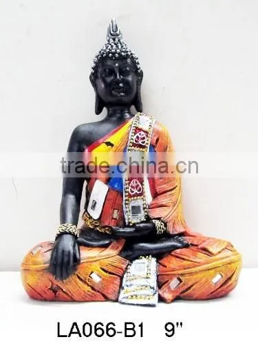 2015 Decorative Resin Wholesale Laughing Buddha Statue photo-2