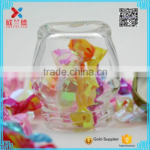 HOT Mini Small and Large Airtight Fancy Storage Clear Glass Candy Jar photo-4
