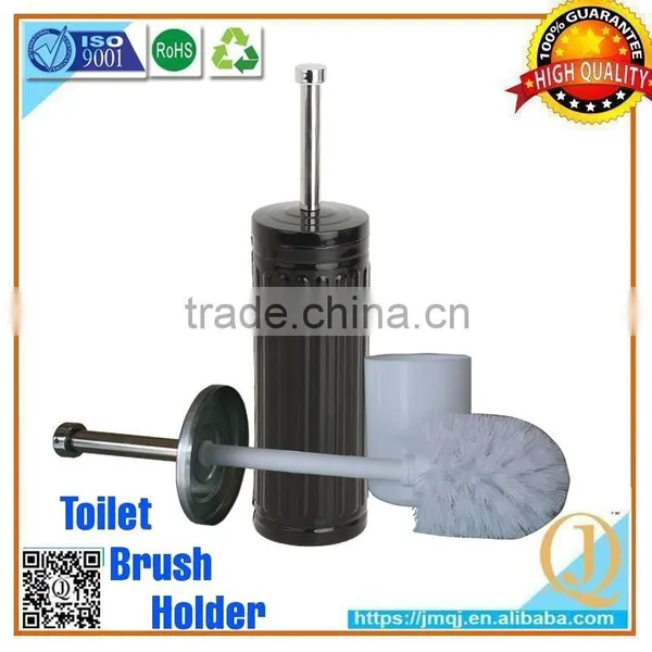 Black Colorful Bathroom Metal Toilet Cleaning Brush Holder With Drip Cup photo-4