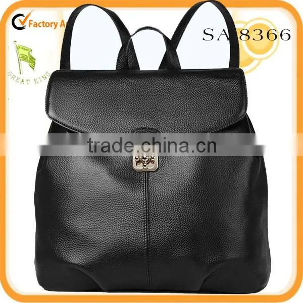 HOT! 2015 brand designer backpack girl school bag leather                        
                                                Quality Choice