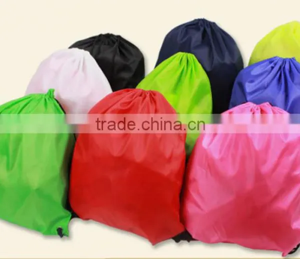 Promotion Custom Printed Candy Colors Drawstring Rucksack Made in China photo-6