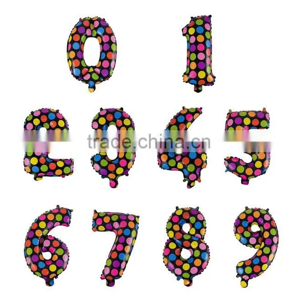 16 '' Number Balloons Pink Number Foil Balloon Wedding &Party Decorate Globos photo-3
