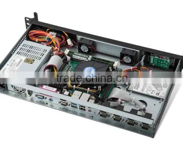 1U 19 Inch Standard Industrial Embedded Chassis With Intel Qual Core I7-4790T 2.5G 2G/32G SSD,250 Watts Turbine Cooling photo-5