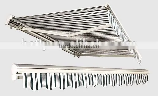 Patio Retractable Manual Semi-cassette Awning