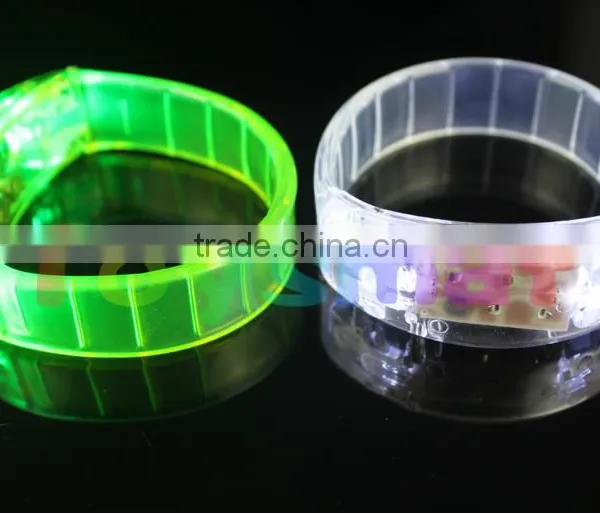 Led Button Control Sound Activated Bracelet for Party