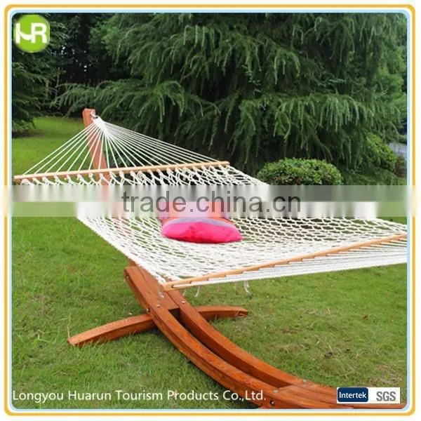 2014 Outdoor Rope Wood Hammock With Stand photo-2
