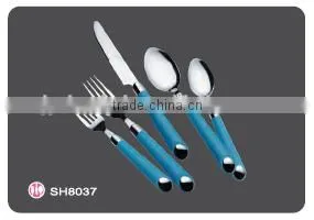 Stainless Steel Cutlery Set With Plastic Handle photo-4