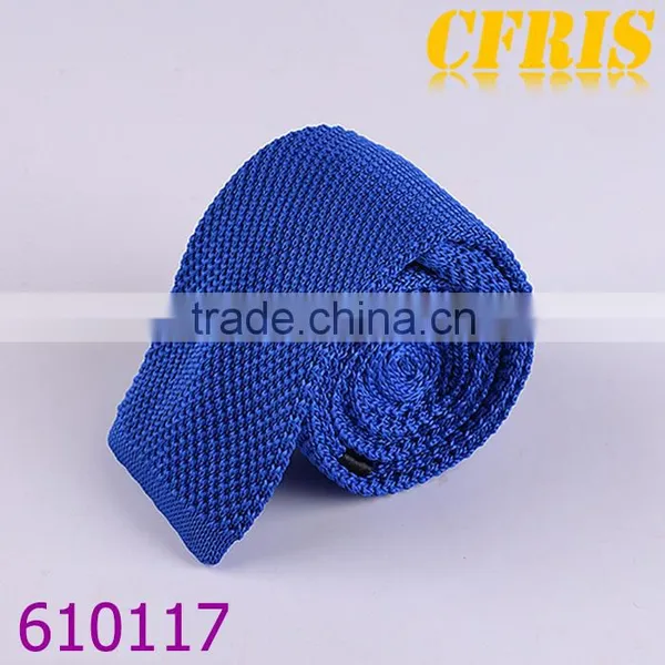 Fashion Plain Color Cotton Knitted Necktie Series 3 photo-3