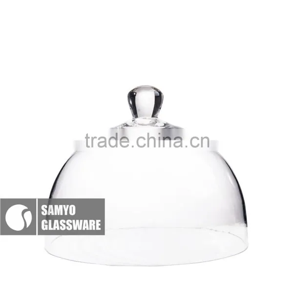 SAMYO Handcrafted Multifunction Clear Crystal Cake Dome