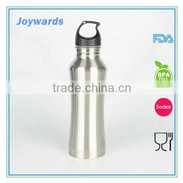New Product Silver Color Stainless Steel Single Wall Water Bottle photo-3