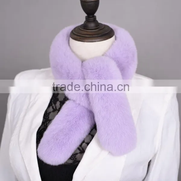 2016/2017 Mini Fur Scarf Women Small Size Scarf With Rex Rabbit Fur Fashion KZ160055 photo-4