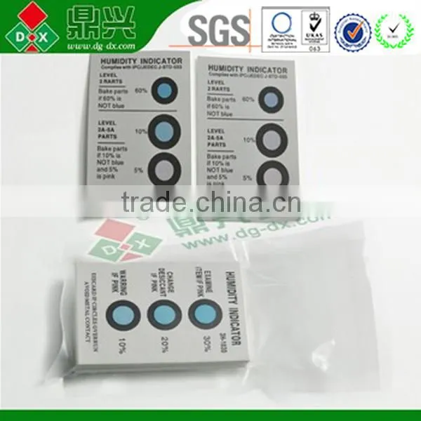 Chinese Supplier Six Dots Humidity Indicator Cards