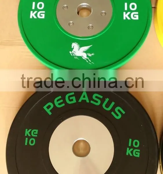 Crossfit 10kg Green Competition Bumper Plates photo-5
