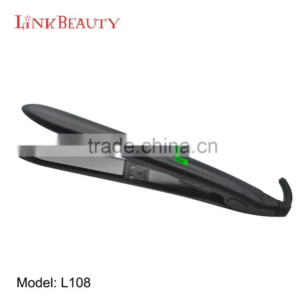 With Brush Shiny Black Plate Hair Straightener photo-3