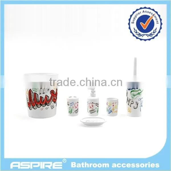 Wholesale Printed Plastic Bathroom Set photo-3