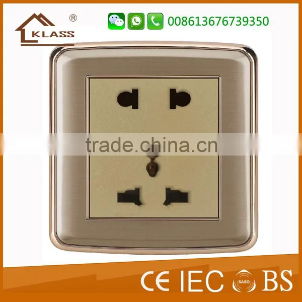 Superior Materials Lights Switch Manufacture With Silver Alloy Touch Point Of Double 13A Switched Socket photo-4