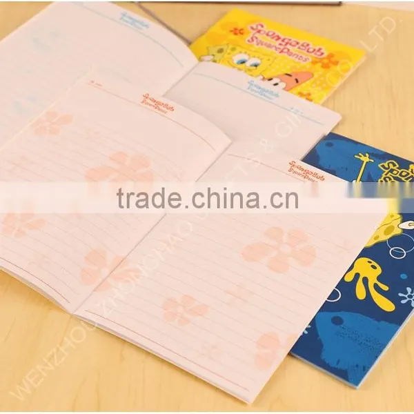 Custom Cheap School Notebook Wholesale, SpongeBob Notebook Wholesale photo-3