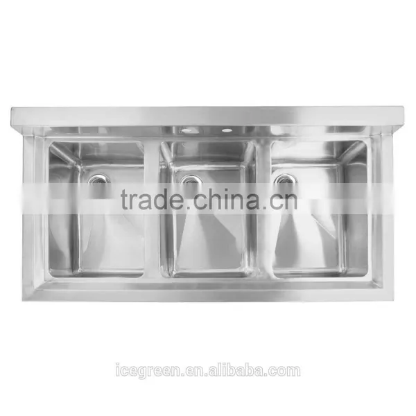 3 Compartment Stainless Steel Sink photo-3