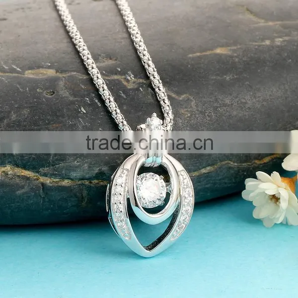 925 Sterling Silver Dancing Stone Jewellery Pendant SPG897W photo-4