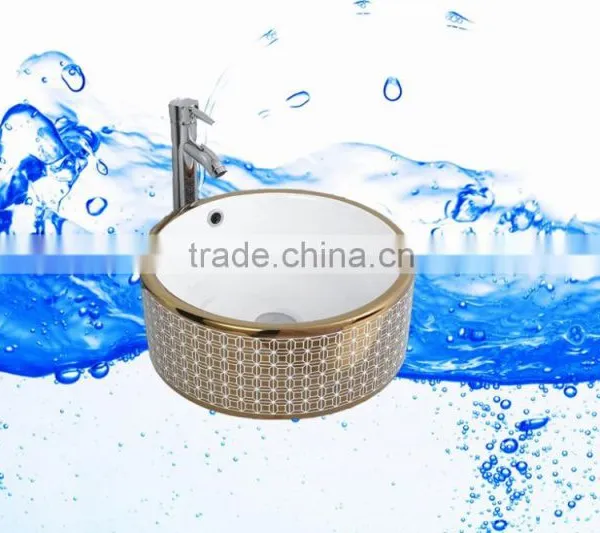 Fasion Colour Bathroom Design Professional Porcelain Wash Color Basins Above Washing Machine photo-3