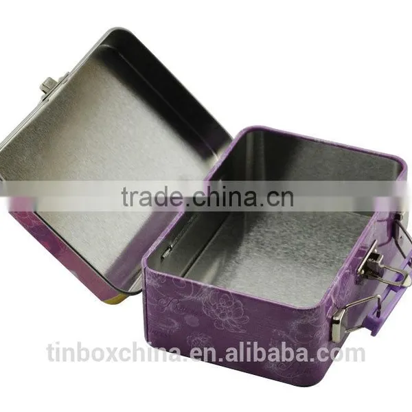 Accept Custom Order Portable Kids Cute Lunch Tin Box photo-3
