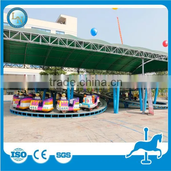 Discount! Outdoor Amusement 20 Seats Electric Mini Shuttle Track Train for Kids photo-2