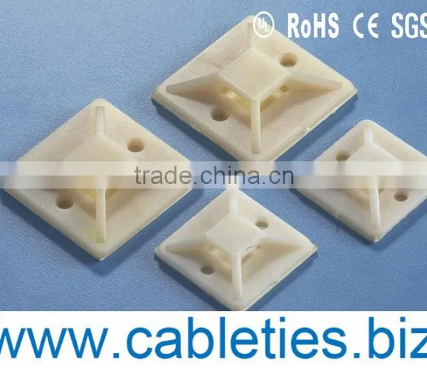 Plastic Zip Binding Ties Fasteners Holder Custom Size White and Black