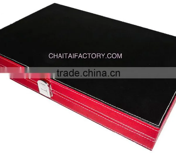 High Quality Vinyl Faux Leather Backgammon Set photo-2