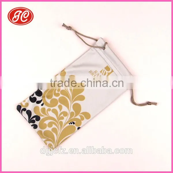 Soft And Fashion Eyeglasses Microfiber Sunglasses Bags Glasses Pouch With Logo Printed photo-2