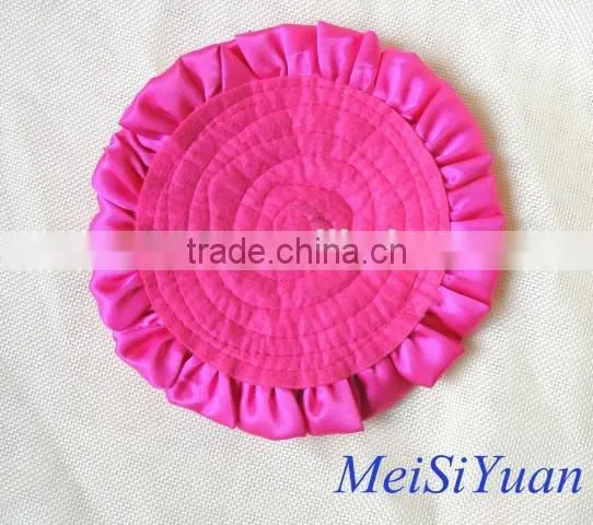 Supply Decorative Handmade Satin Ribbon Flowers Giant Layer Trim Flower Hat and Garment Accessories photo-4