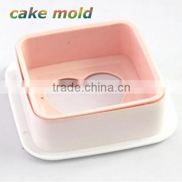 Plastic Square Heart Sandwich Crust Cutter DIY Bread Mold photo-4