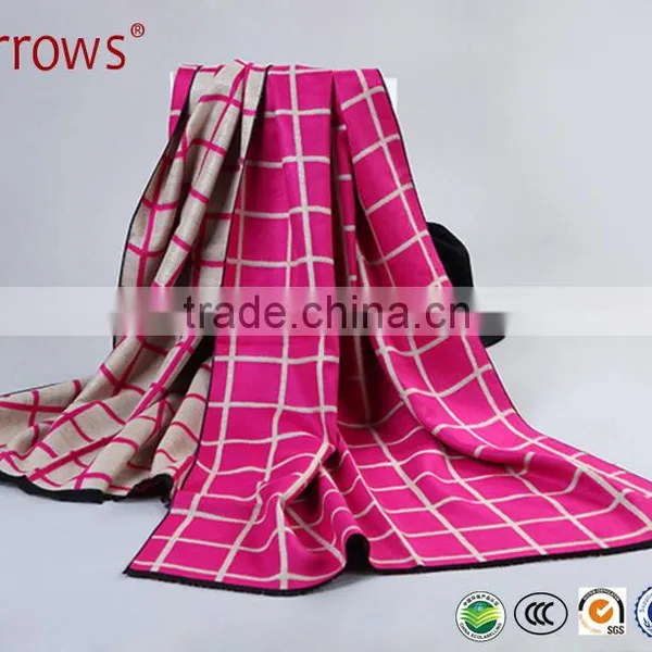Fashion Design Wool Acrylic Knitting Scarf and Shawl Wrap