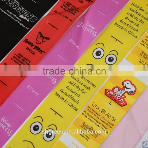 Satin Main Printing Care Labels,satin Printing Tags Roll for Garment photo-2