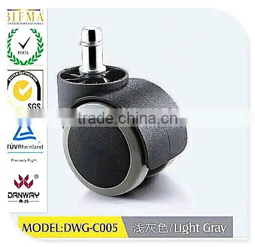 2015 Office Chair Caster Hardaware Series / PA+PU Dark Grey Casters With Stem 50mm DWG-C004 photo-3