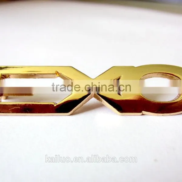Gold Color Metal Label for Lady Jeans