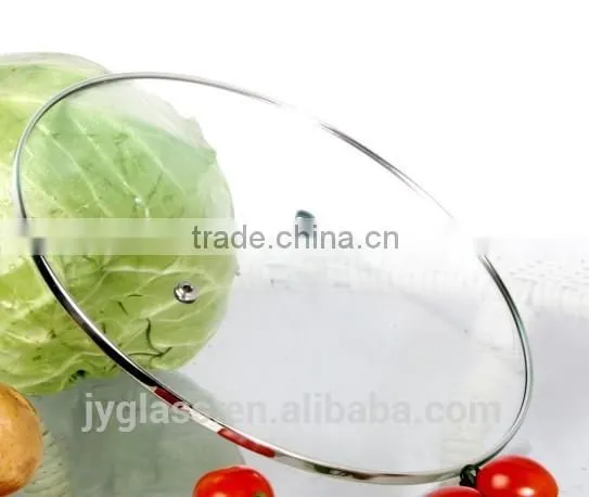 C Type Glass Lid With Stainless Steel Pan photo-3