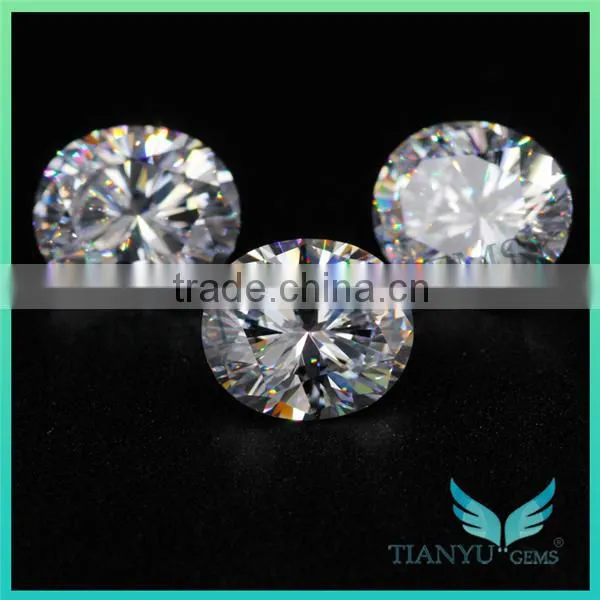 Wholesale Artificial CZ Gemstone Oval 10x12mm Pink Cubic Zirconia Gemstone photo-5