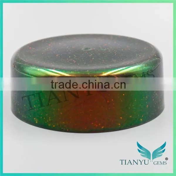 Wholesales Gemstone Processing Synthetic Clear Green Common Opal Rough Gemstone Raw Material photo-2