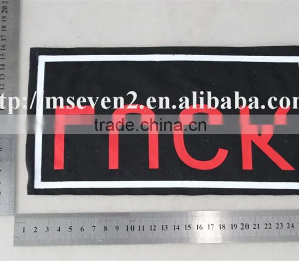 Wholesale 27.5*16cm Wide Embroidered Cotton Patches for Letterman Jacket photo-6