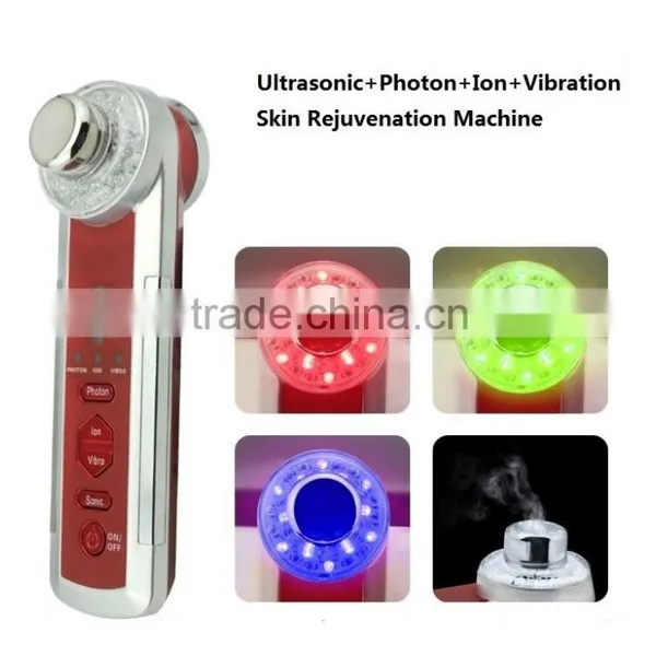 10MHz Newest Home Use 3MHz Ultrasonic Galvanic Photon Wrinkle Remover Fine Lines Removal Latest Popular Ipl Photo Rejuvenation Machinic Vascular Lesions Removal photo-2