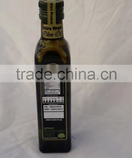Cold Pressed Extra Virgin Olive Oil. A'Quality Extra Virgin. 100% Extra Virgin Olive Oil. Marasca Glass Bottle 250 ml photo-3