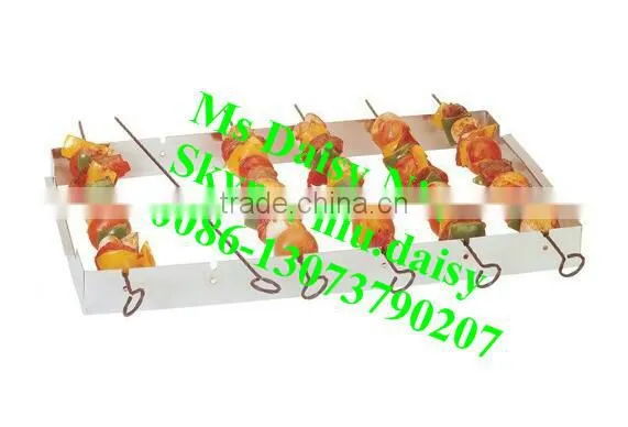 Circle Type BBQ Rack With 6 Skewers/BBQ Skewer With Stand/BBQ Kabob Set photo-3