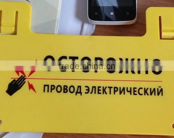 Russian English Spanish Wholesales Plastic Warning Sign Boards Dangerous Boards photo-5