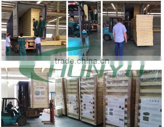 ShanDong HONYO High Quality Insulated Color Steel Polyurethane Sandwich Panel for Wall and Roof photo-5