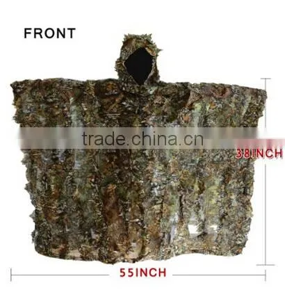 Woodland Camouflage Ghillie Poncho photo-3